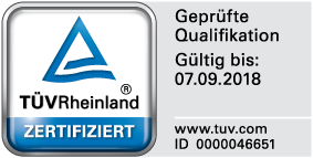 TÜV Zertifikat